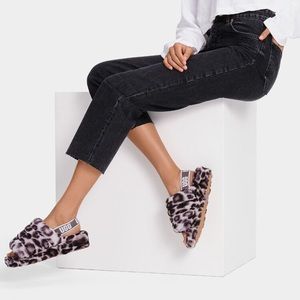 UGG® Fluff Yeah Panther Fur Slides